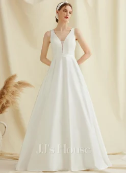 JJsHouse Robe Marquise/princesse Col V Balayage/pinceau Train Dentelle Satiné Robe De Mariée 7 JJsHouse Robe Marquise/princesse Col V Balayage/pinceau Train Dentelle Satiné Robe De Mariée -Voiles mariée soldes 49ba921f99bc19b5a037ea0c448fe4f6