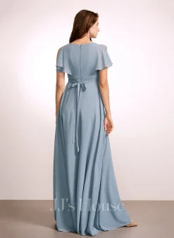 JJsHouse Robe Trapèze Col V Longueur Ras Du Sol Mousseline Robe De Demoiselle D'honneur - Enceinte Avec Plissé 9 JJsHouse Robe Trapèze Col V Longueur Ras Du Sol Mousseline Robe De Demoiselle D'honneur - Enceinte Avec Plissé -Voiles mariée soldes 944640e465fda58ca1b75d9754ccaa8d