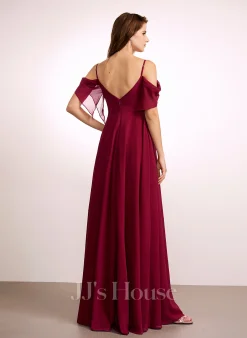 JJsHouse Robe Trapèze Col V Longueur Ras Du Sol Mousseline Robe De Demoiselle D'honneur - Enceinte 9 JJsHouse Robe Trapèze Col V Longueur Ras Du Sol Mousseline Robe De Demoiselle D'honneur - Enceinte -Voiles mariée soldes a8ceecc584ff023553692e868f9503fd