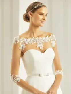 Boléro Mariée Dentelle Et Tulle Stretch Hortense