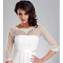 Boléro Mariage Dentelle Ivoire Ou Blanche Love