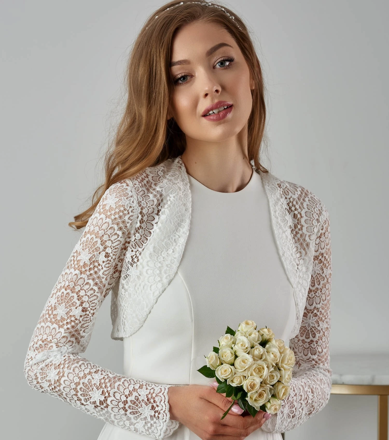 Boléro De Mariage Manches Longues Dentelle Guipure Sophia 1 Boléro De Mariage Manches Longues Dentelle Guipure Sophia