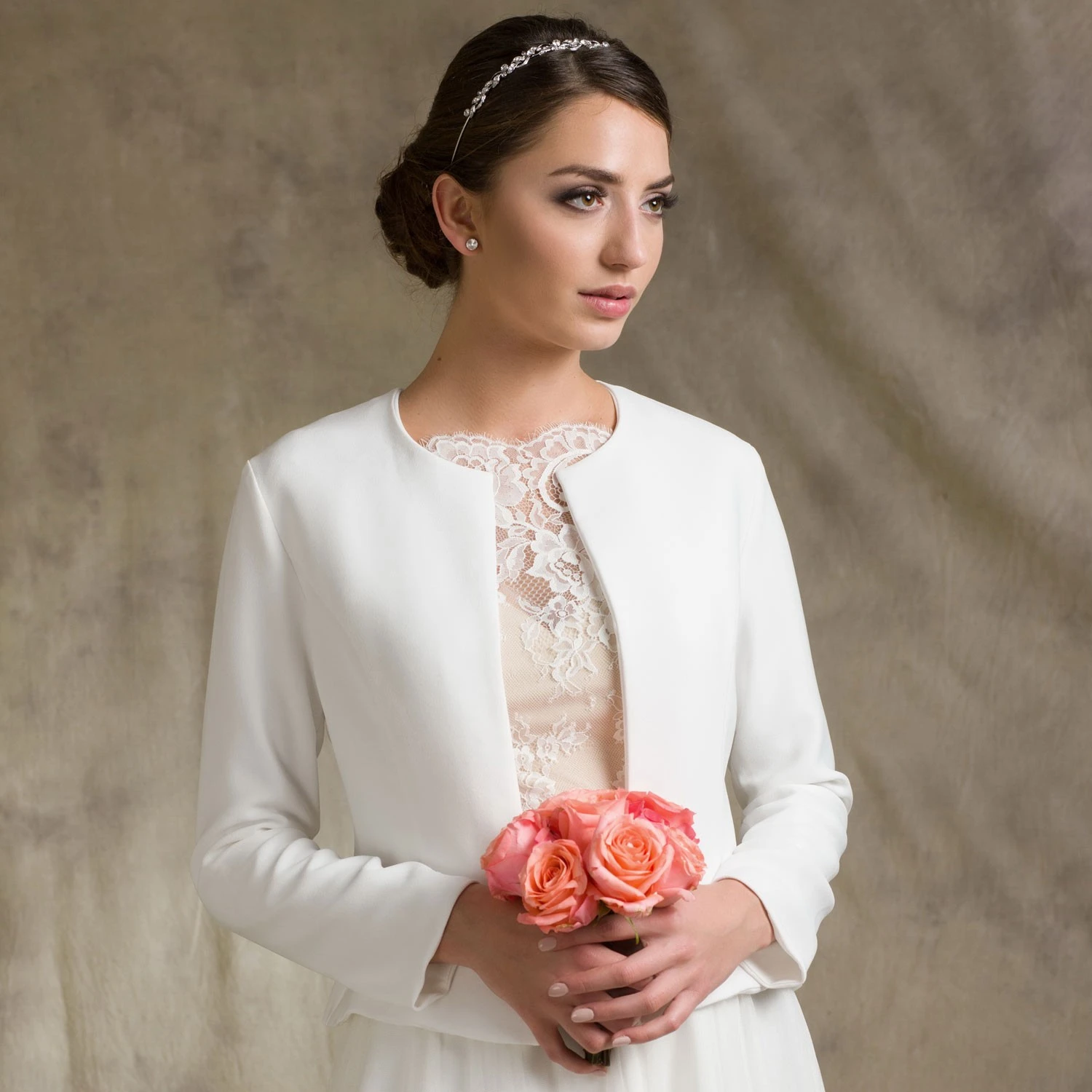 Boléro Mariée Manches Longues En Mousseline Yara 1 Boléro Mariée Manches Longues En Mousseline Yara