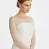 Boléro Mariée Tulle Stretch Ivoire Manches Longues Esther