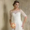 Boléro De Mariage Dentelle Manches 3/4 Savina