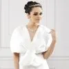 Cape De Mariage Fausse Fourrure Bianca