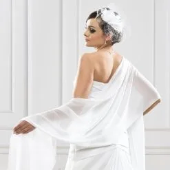 Châle De Mariée Aurélia -Voiles mariée soldes chale mariee blanc aurelia