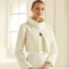 E291 - Bianco Evento – Veste Mariage Laine Manches Longues