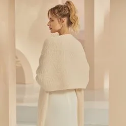 E383 Bianco Evento -Voiles mariée soldes e383 bianco evento echarpe mariage douce