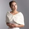 Cape Mariage En Fausse Fourrure Ivoire Ou Blanche Acilia