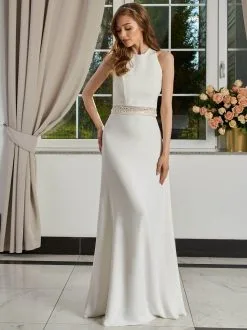 Jupe De Mariée Longue En Crêpe Ivoire Dorothée 6 Jupe De Mariée Longue En Crêpe Ivoire Dorothée -Voiles mariée soldes jupe de mariee longue crepe ivoire dorothee 1