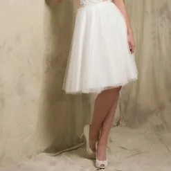 Jupe De Mariée En Tulle Fluide Sylvie (longue, Mi Longue Ou Courte) -Voiles mariée soldes jupe mariage courte tulle sylvie