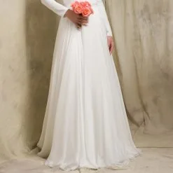 Jupe Mariage Longue En Soie Ivoire Margaux