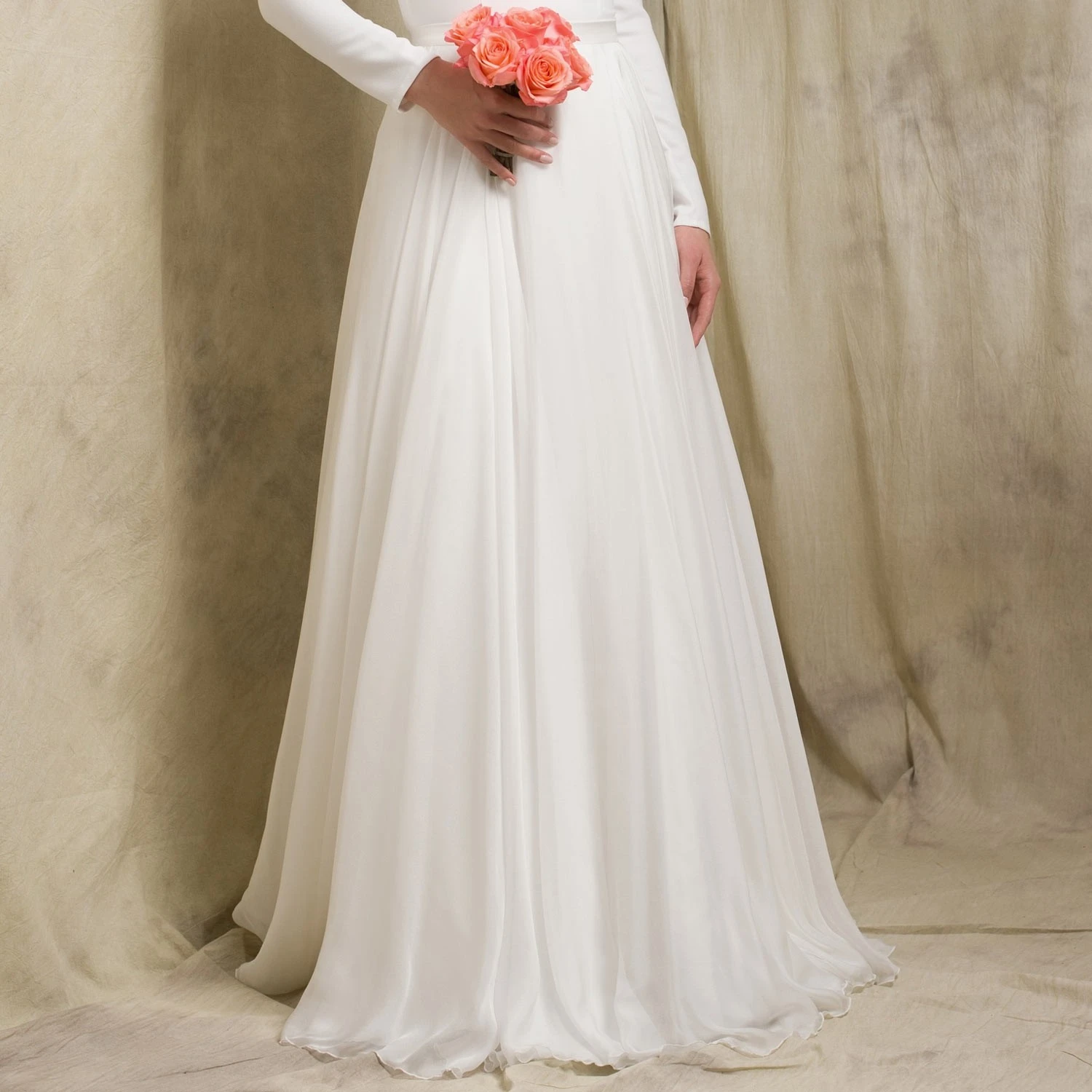 Jupe Mariage Longue En Soie Ivoire Margaux 1 Jupe Mariage Longue En Soie Ivoire Margaux