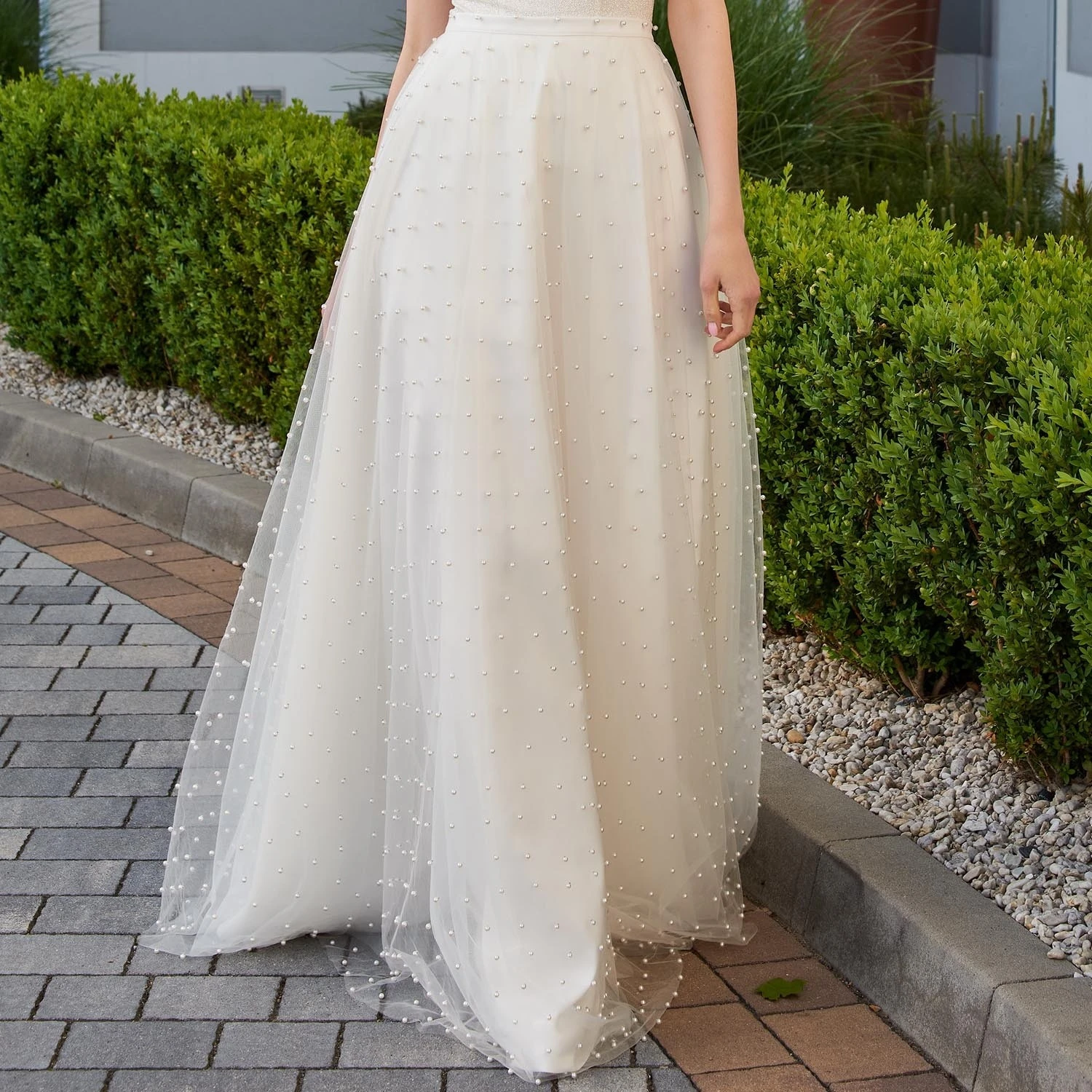 Jupe Mariée Longue à Tulle Ivoire Perlé Lana 1 Jupe Mariée Longue à Tulle Ivoire Perlé Lana