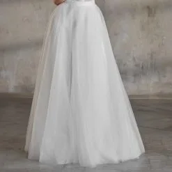 Jupe Mariée En Tulle Scintillant Léa (longue, Mi Longue Ou Courte)