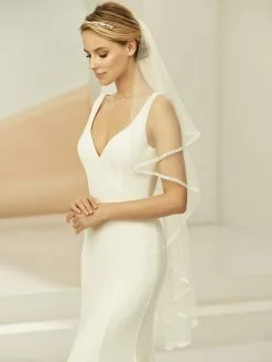 S365 Bianco Evento - Voile Mariage Dentelle Bohème