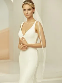 S400 Bianco Evento - Voile Mariage Dentelle Bohème