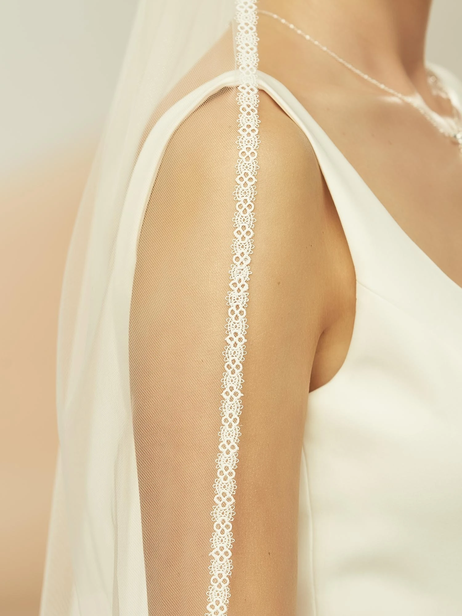 S400 Bianco Evento - Voile Mariage Dentelle Bohème 2 S400 Bianco Evento - Voile Mariage Dentelle Bohème – Image 2