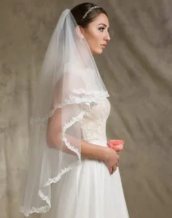 Voile De Mariage à Rabat En Fine Dentelle Margot