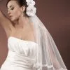 Voile De Mariée Tulle Italien Ivoire Et Dentelle 3m Vanna